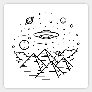 Space Invasion Sticker